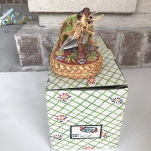 Hula Girl Votive holder Diane Artware Tea Light Hawaii Islands Rare Retired New